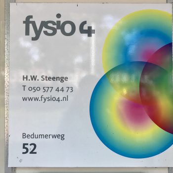 Naambordje Henk Steenge aan Bedumerweg 52 - Fysiotherapeut van Fysio 4