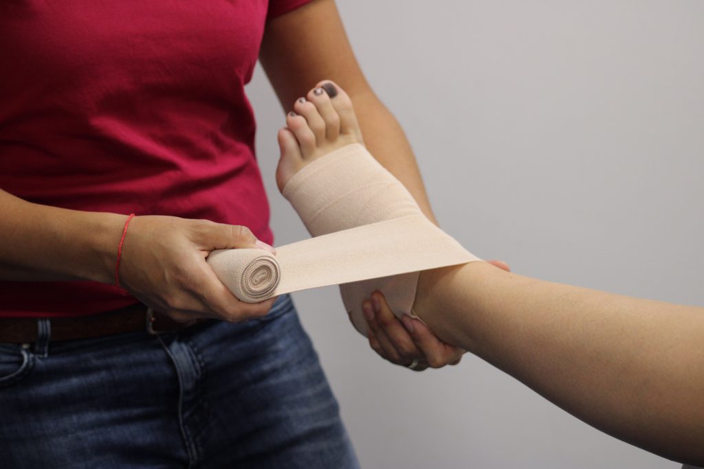 zwachtelen oedeemtherapie Fysio 4 Groningen